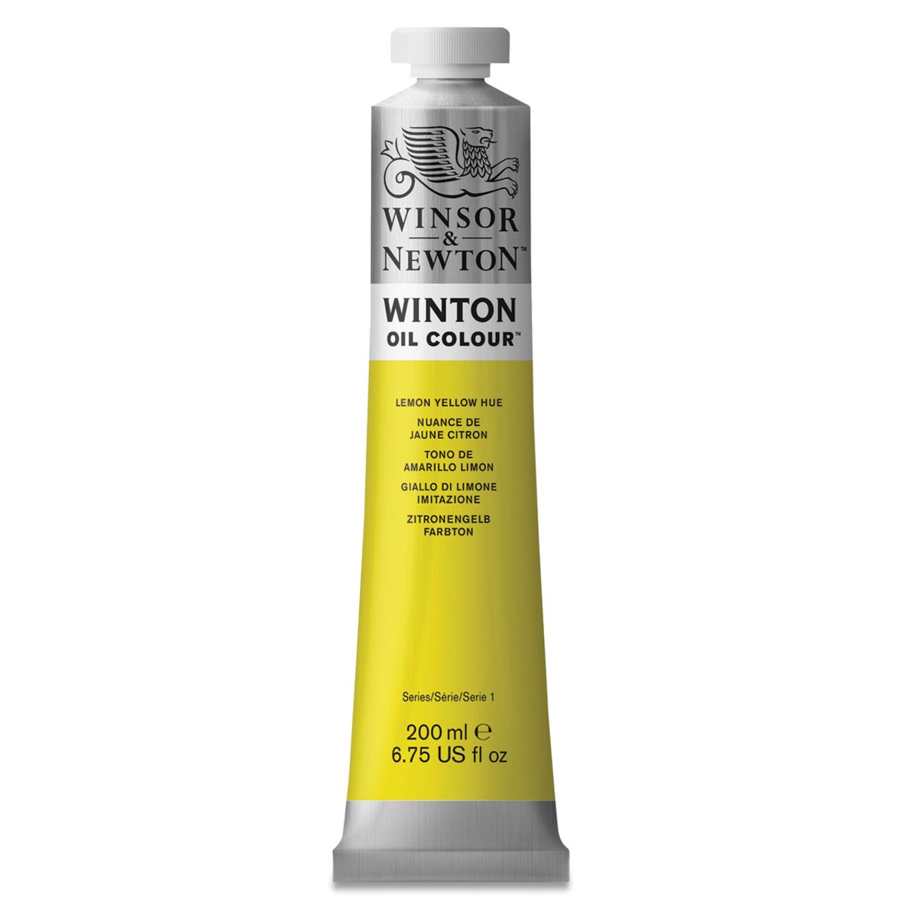 Winsor & Newton Winton Oil Color - Lemon Yellow Hue, 200 ml tube